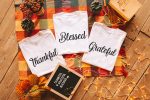1. Family Thanksgiving Shirts - White
