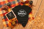 2. Family Thanksgiving Shirts - Black