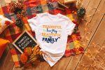 Family Thanksgiving Shirts - D10 - White